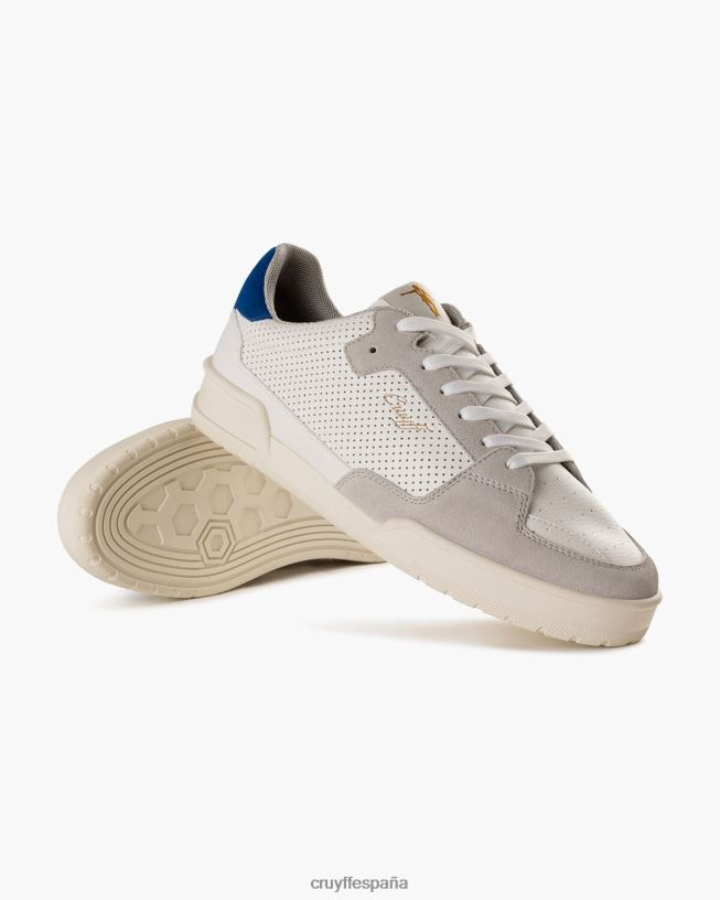 Copa gemela heredada Cruyff hombres blanco azul D6DNB152 zapatillas
