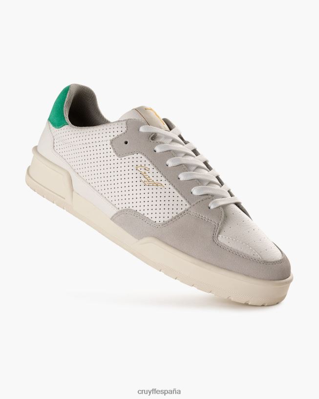 Copa gemela heredada Cruyff hombres blanco verde D6DNB153 zapatillas