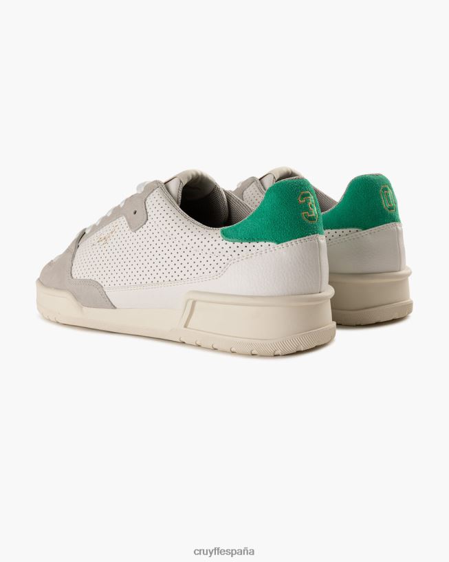 Copa gemela heredada Cruyff hombres blanco verde D6DNB153 zapatillas
