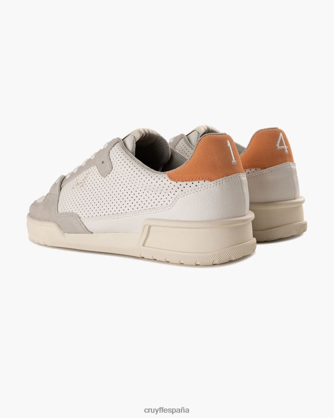 Copa gemela heredada Cruyff hombres blanco/naranja D6DNB154 zapatillas