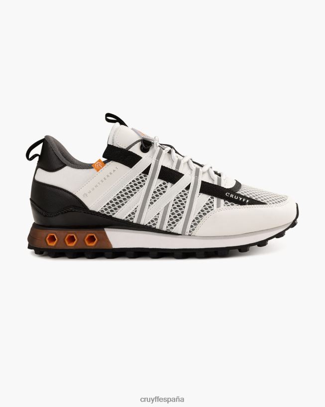 Feia Montserrat Cruyff hombres blanco/naranja D6DNB336 zapatillas
