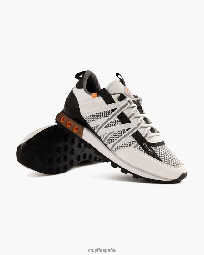 Feia Montserrat Cruyff hombres blanco/naranja D6DNB336 zapatillas