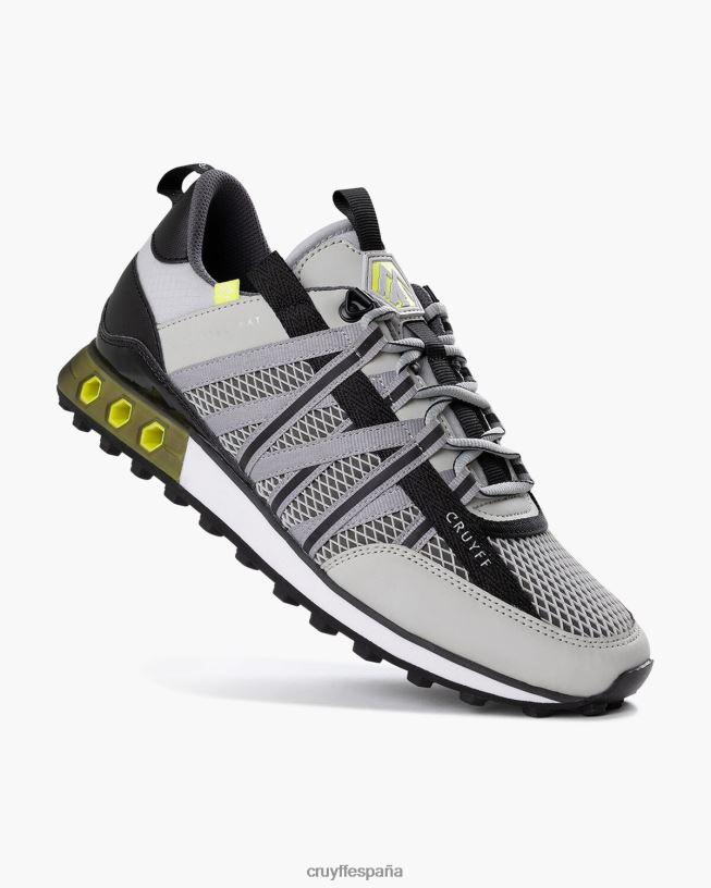 Feia Montserrat Cruyff hombres gris/amarillo D6DNB272 zapatillas