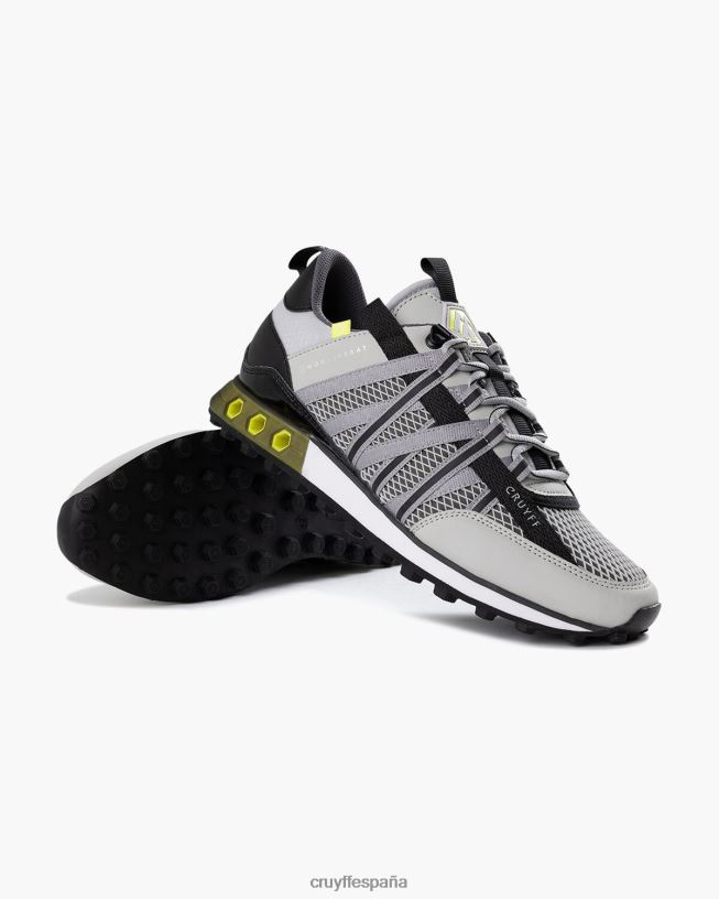 Feia Montserrat Cruyff hombres gris/amarillo D6DNB272 zapatillas