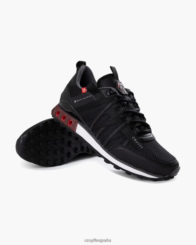 Feia Montserrat Cruyff hombres negro/rojo D6DNB273 zapatillas