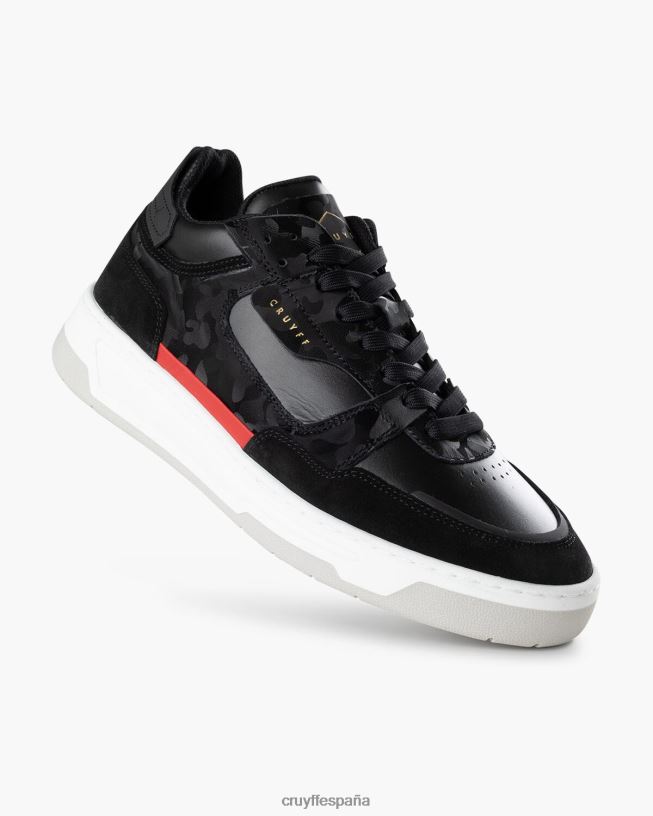 Nemes medio Cruyff hombres negro/rojo D6DNB240 zapatillas