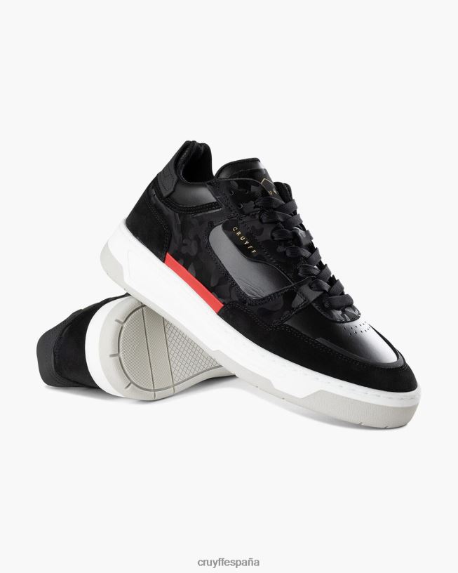 Nemes medio Cruyff hombres negro/rojo D6DNB240 zapatillas