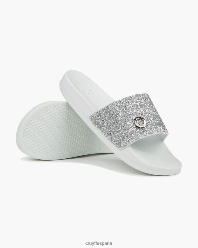 agua copa purpurina Cruyff mujer plata D6DNB1065 diapositivas