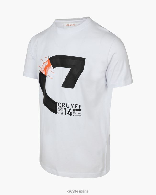 alan ss camiseta Cruyff hombres blanco D6DNB122 camiseta