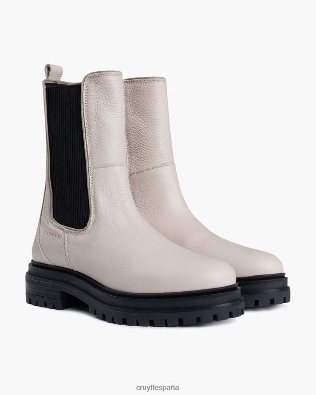 apolo chelsea Cruyff mujer crema D6DNB1030 botas