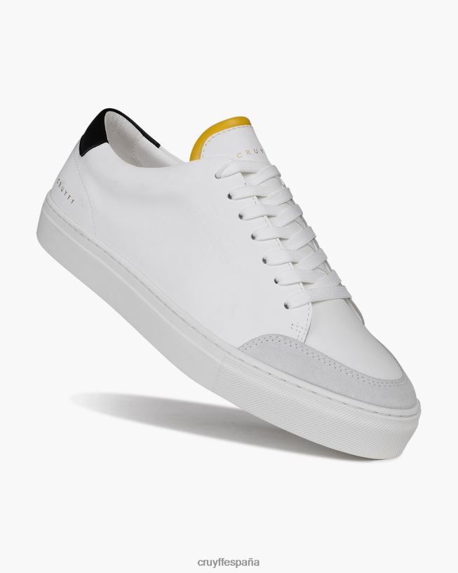arquitecto de tenis Cruyff hombres blanco amarillo D6DNB547 zapatillas