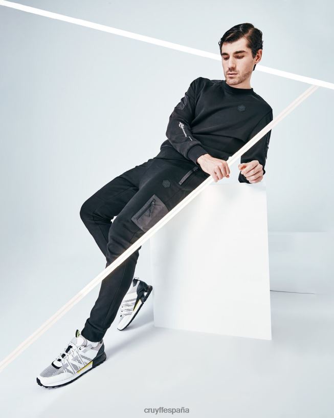 ayudante de carga Cruyff hombres negro D6DNB86 pantalones