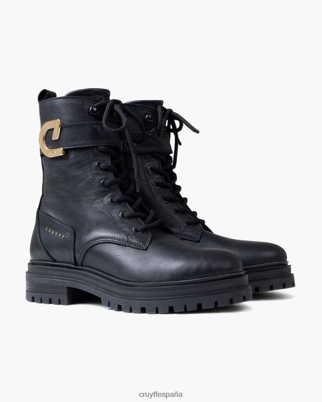 bota de encaje de comando Cruyff mujer negro D6DNB1020 botas