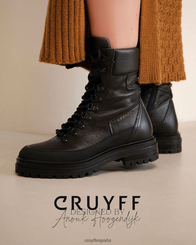 bota de trabajador de comando Cruyff mujer negro D6DNB1029 botas