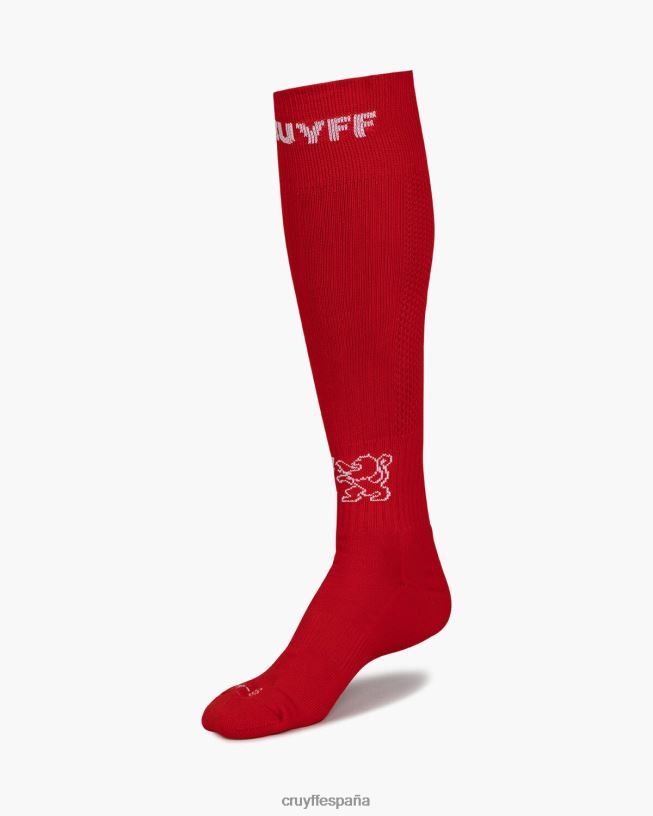 calcetines de futbol Cruyff unisexo rojo D6DNB1259 medias