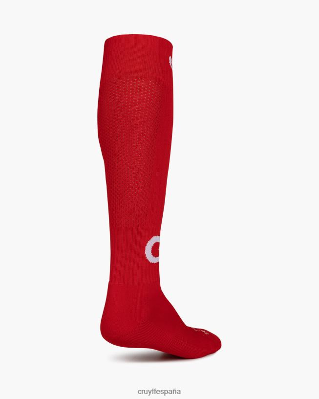 calcetines de futbol Cruyff unisexo rojo D6DNB1259 medias