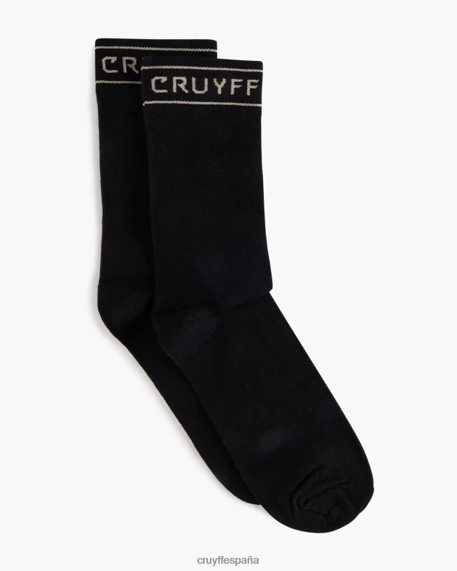 calcetín de rayas Cruyff unisexo oro negro D6DNB1249 medias