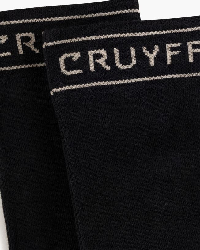 calcetín de rayas Cruyff unisexo oro negro D6DNB1249 medias