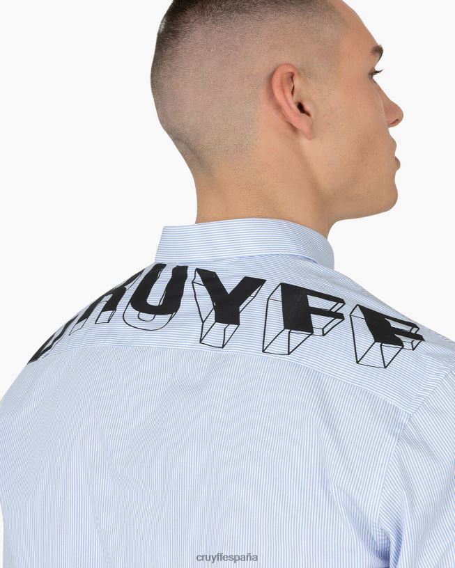 camisa bruno Cruyff hombres azul D6DNB836 camisa