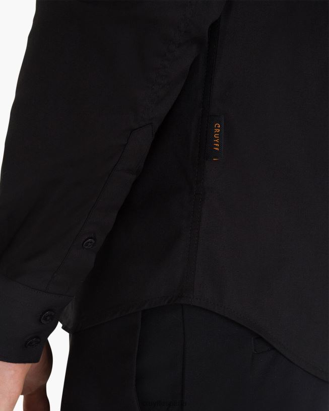 camisa con estampado de siva Cruyff hombres negro D6DNB888 camisa