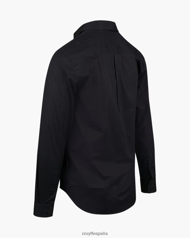 camisa con estampado de siva Cruyff hombres negro D6DNB888 camisa