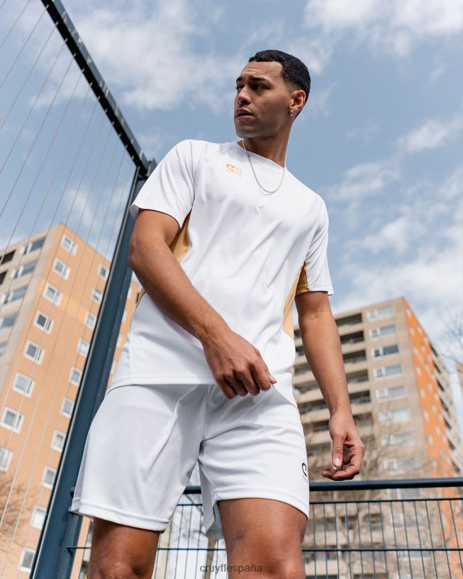 camisa de giro tecnológico Cruyff hombres Oro blanco D6DNB630 camiseta