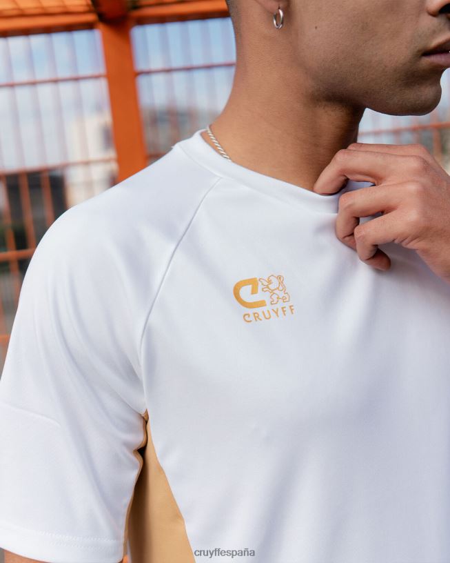 camisa de giro tecnológico Cruyff hombres Oro blanco D6DNB630 camiseta