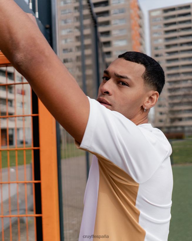 camisa de giro tecnológico Cruyff hombres Oro blanco D6DNB630 camiseta