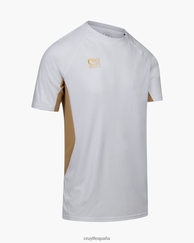 camisa de giro tecnológico Cruyff hombres Oro blanco D6DNB630 camiseta