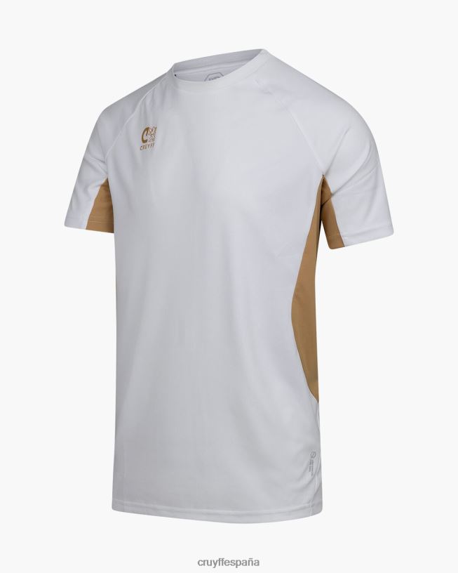 camisa de giro tecnológico Cruyff hombres Oro blanco D6DNB630 camiseta