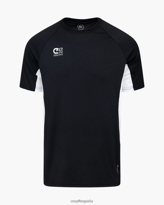 camisa de giro tecnológico Cruyff hombres blanco negro D6DNB686 camiseta