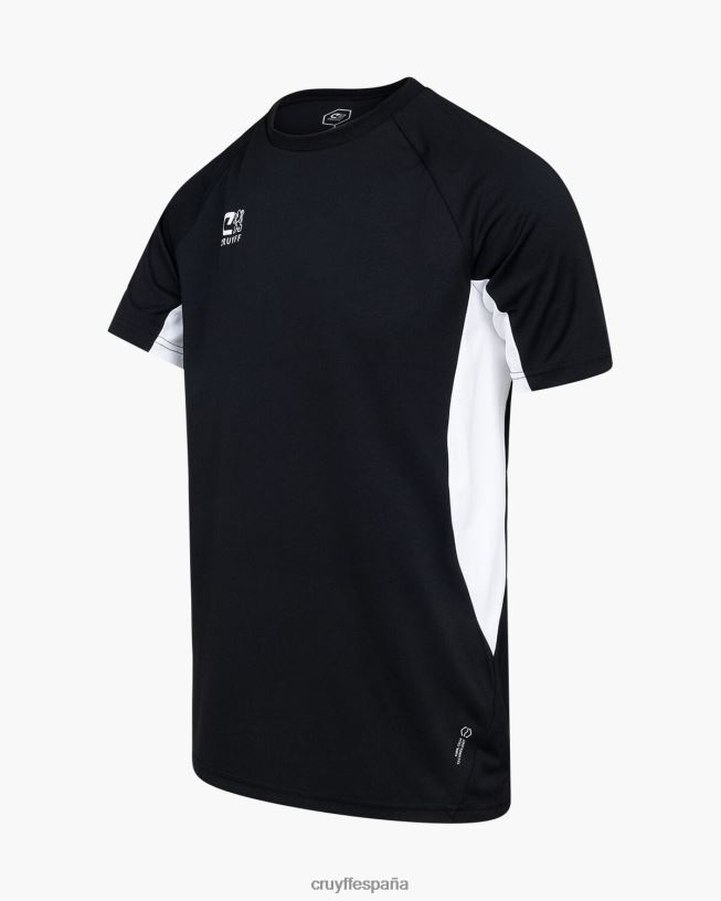 camisa de giro tecnológico Cruyff hombres blanco negro D6DNB686 camiseta
