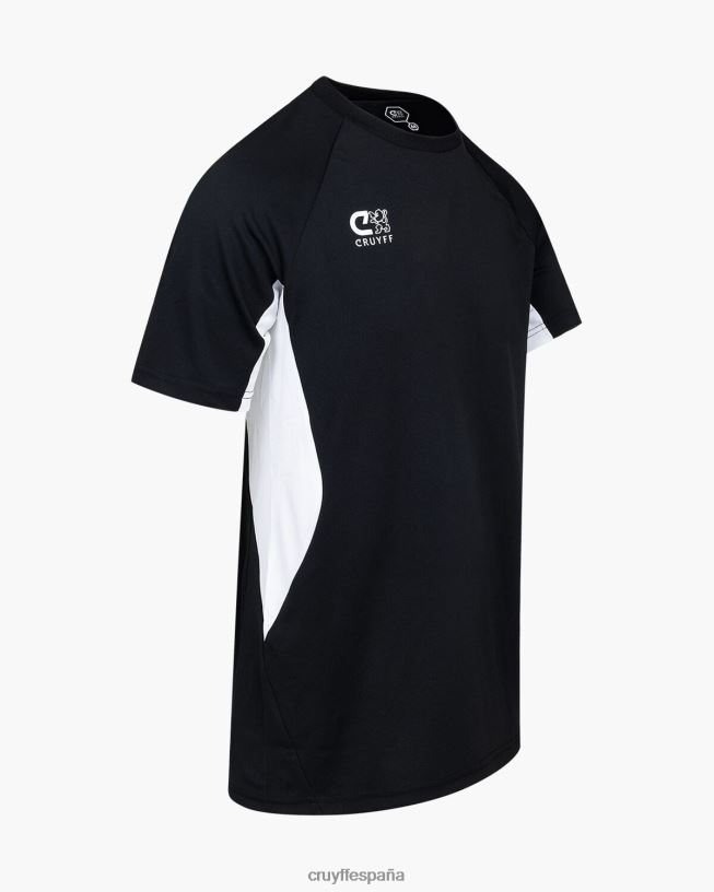 camisa de giro tecnológico Cruyff hombres blanco negro D6DNB686 camiseta