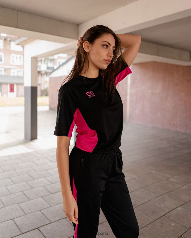 camisa de giro tecnológico Cruyff hombres negro/varios D6DNB671 camiseta