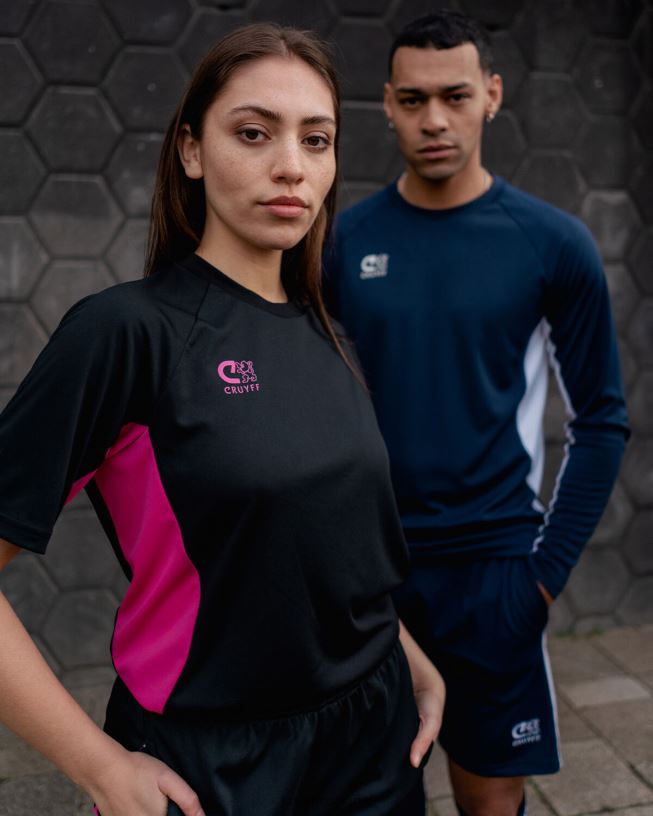 camisa de giro tecnológico Cruyff hombres negro/varios D6DNB671 camiseta