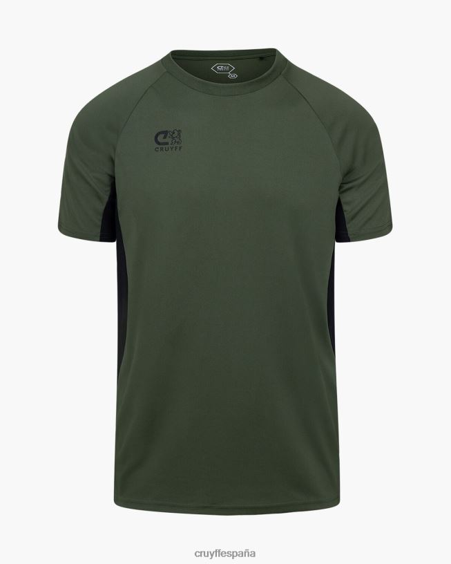 camisa de giro tecnológico Cruyff hombres verde/negro D6DNB631 camiseta