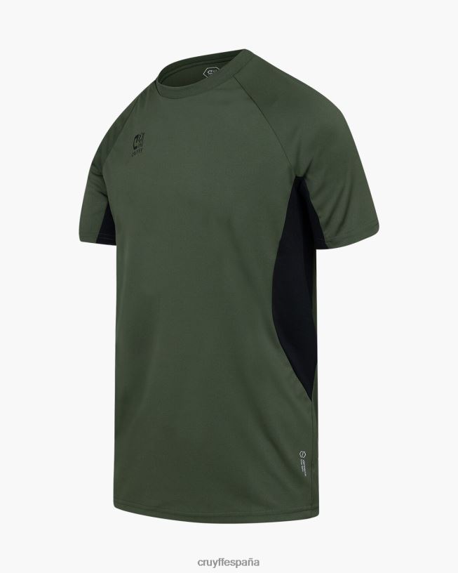 camisa de giro tecnológico Cruyff hombres verde/negro D6DNB631 camiseta