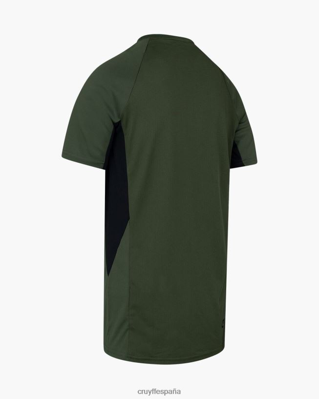 camisa de giro tecnológico Cruyff hombres verde/negro D6DNB631 camiseta