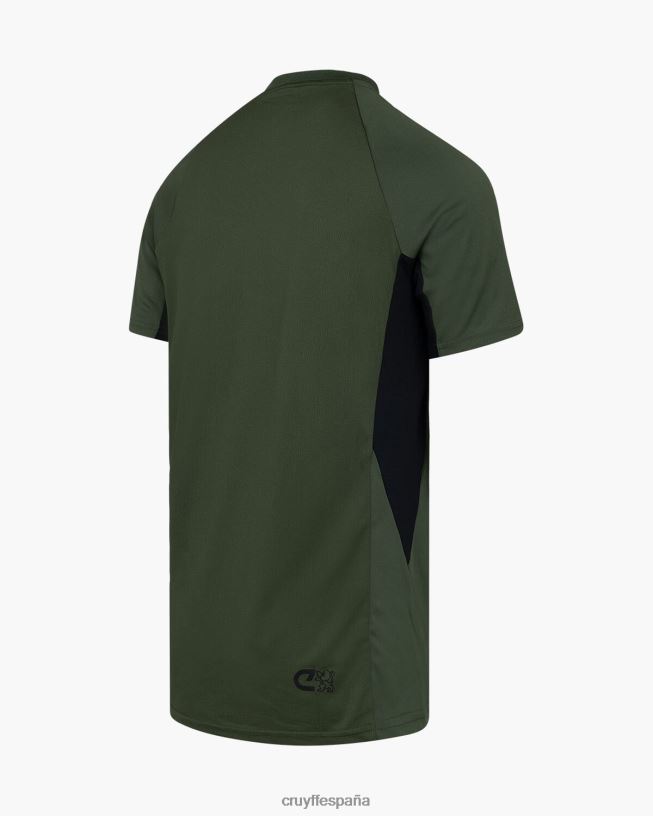 camisa de giro tecnológico Cruyff hombres verde/negro D6DNB631 camiseta