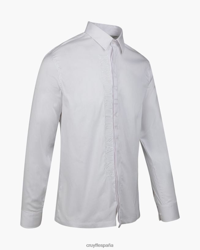 camisa jiron Cruyff hombres blanco D6DNB447 camisa