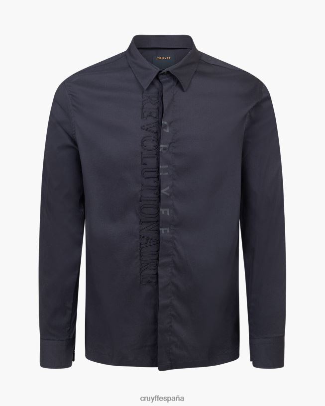 camisa jiron Cruyff hombres negro D6DNB446 camisa