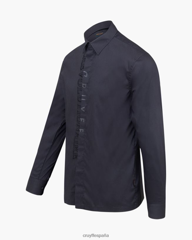 camisa jiron Cruyff hombres negro D6DNB446 camisa