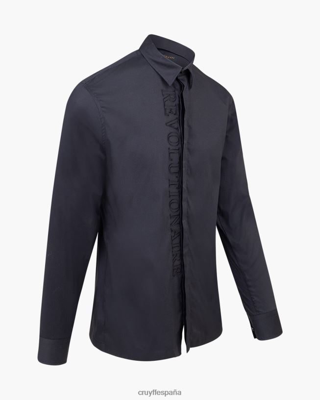 camisa jiron Cruyff hombres negro D6DNB446 camisa