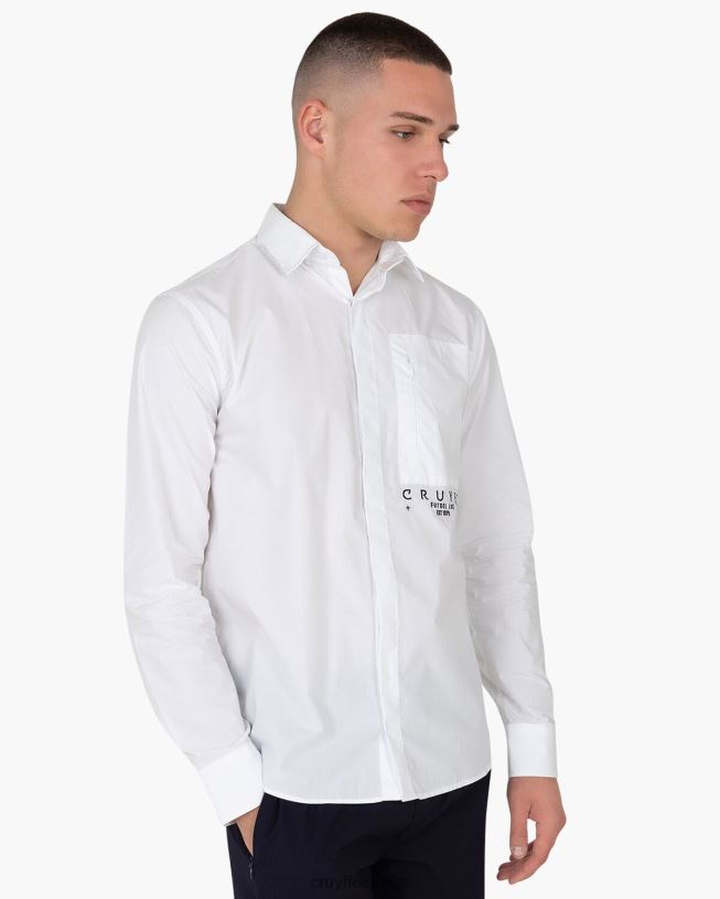 camisa yago Cruyff hombres blanco D6DNB835 camisa