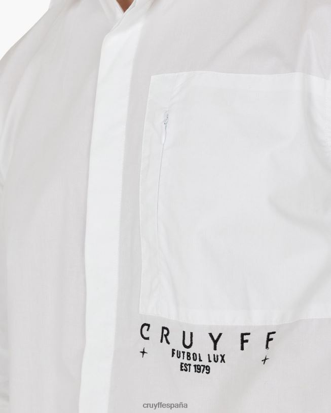 camisa yago Cruyff hombres blanco D6DNB835 camisa