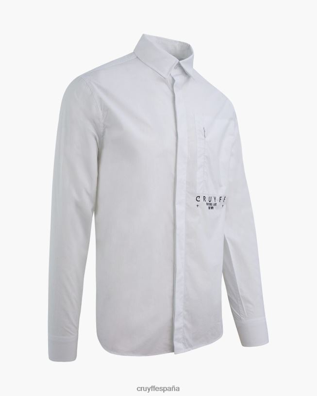 camisa yago Cruyff hombres blanco D6DNB835 camisa