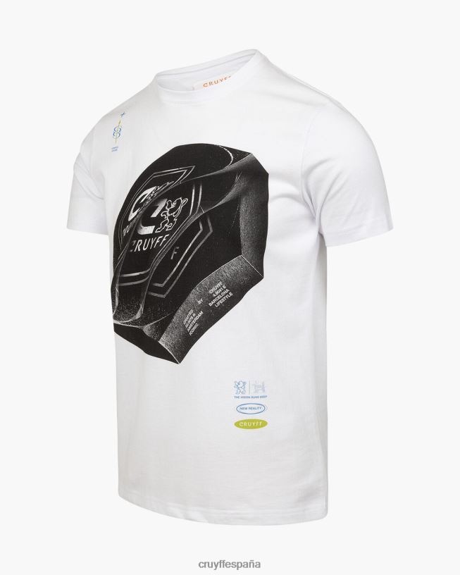 camiseta alex Cruyff hombres blanco D6DNB199 camiseta