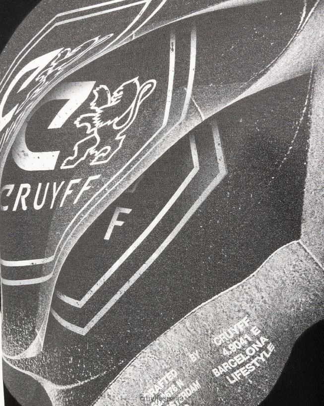 camiseta alex Cruyff hombres negro D6DNB198 camiseta