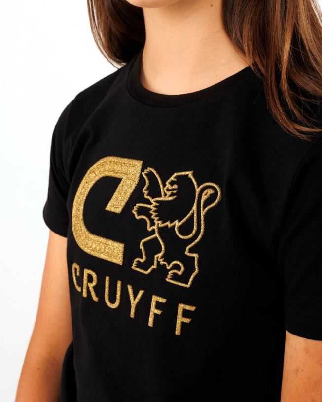 camiseta audaz Cruyff júnior negro D6DNB1130 camiseta