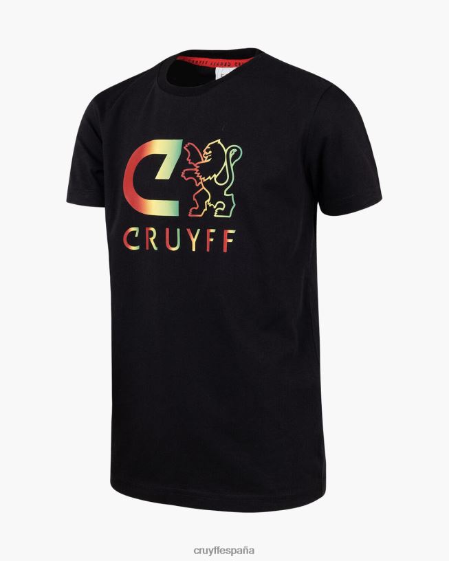 camiseta básica Cruyff hombres amarillo negro D6DNB1208 camiseta
